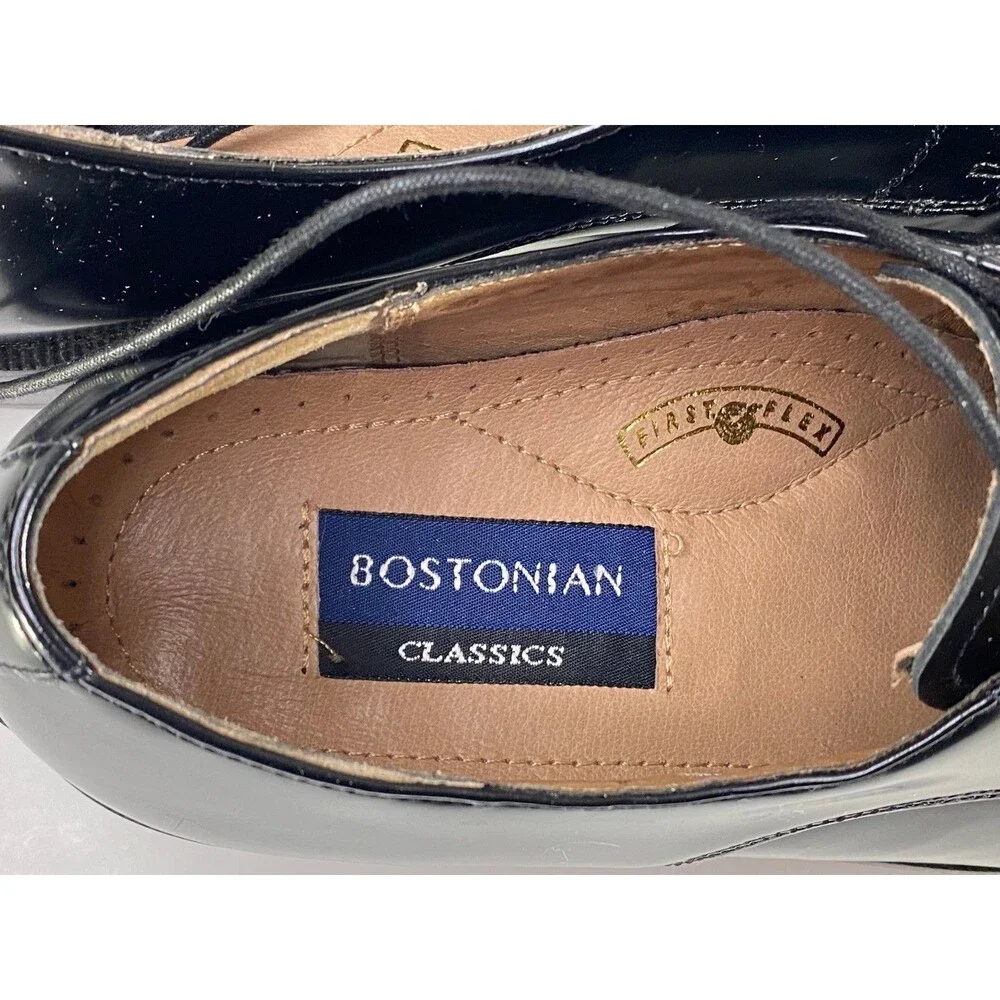 Bostonian Classics Black Cap Toe Oxford Dress Shoes 9M Original Box USA